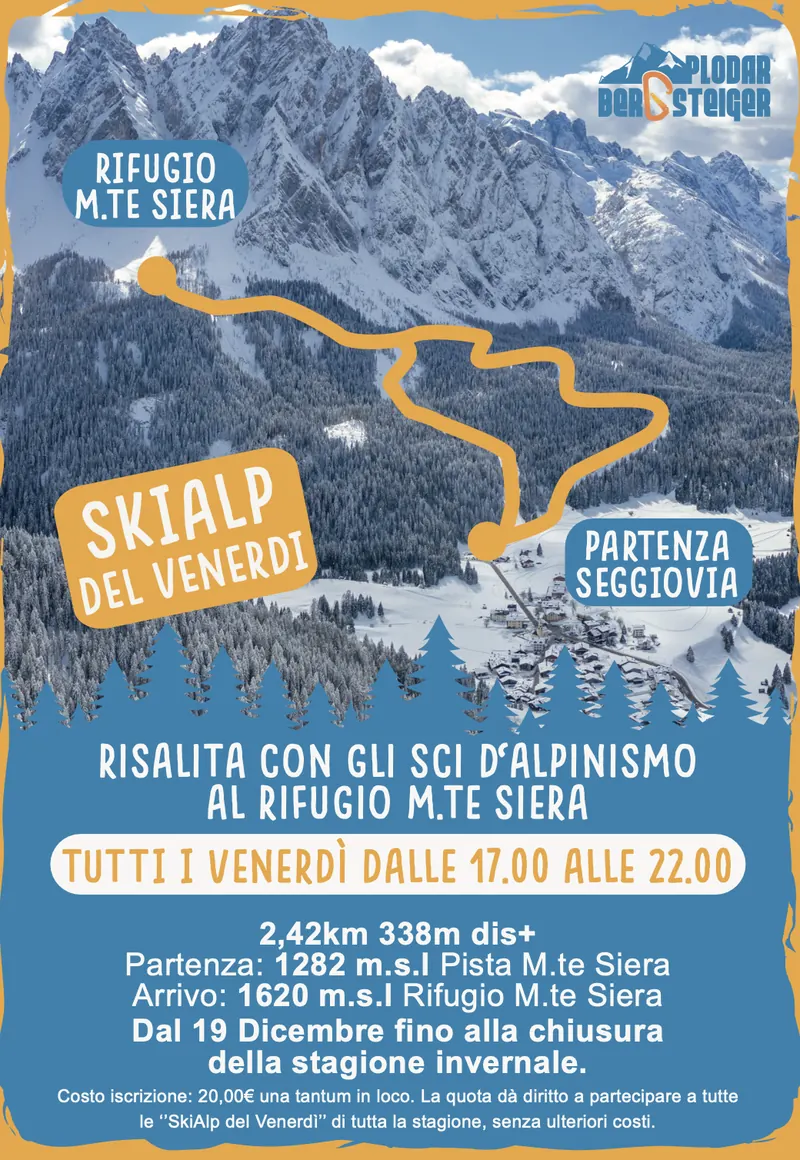 Locandina SkiAlp del venerdì
